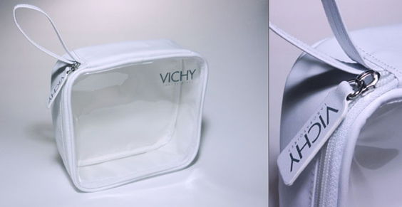 Half clear cosmetic packing bags JB12150